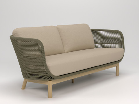 Catalina Outdoor 3-seater Sofa 3Dモデル