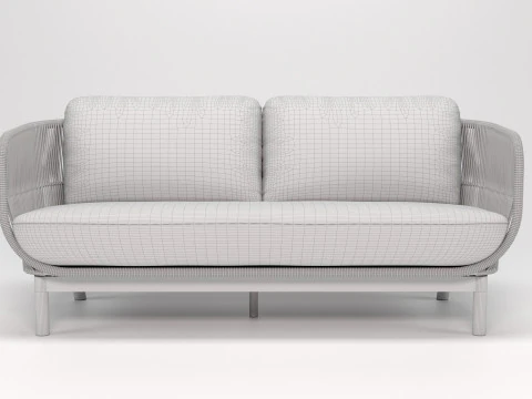 Catalina Outdoor 3-seater Sofa 3D Model