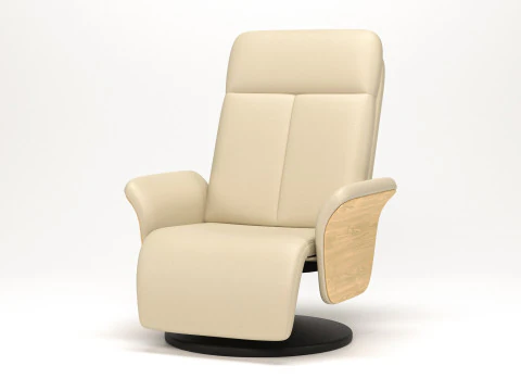 Foldable massage chair with footrest 3D Model