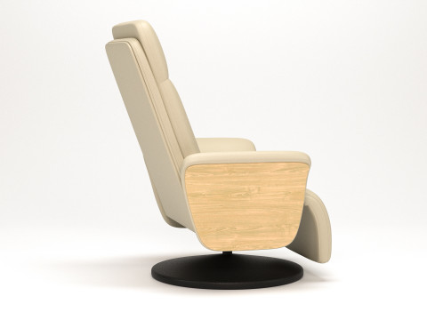 Foldable massage chair with footrest Modello 3D
