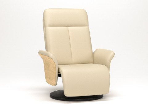 Foldable massage chair with footrest Modello 3D
