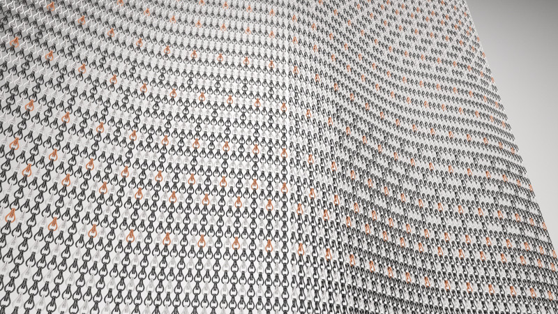 Curtain Kriskadecor Gradient 2 Model 3D .c4d .max .obj .3ds .fbx .stl .blend 