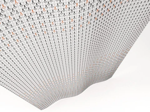 Curtain Kriskadecor Gradient 2 3D Model