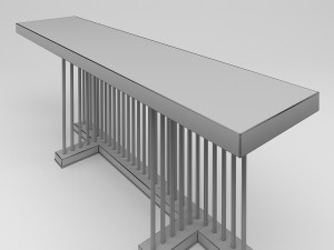 table console schubert longhi console Model 3D