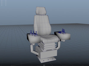 crane operator seat vr ar low-poly low-poly 3D Модель