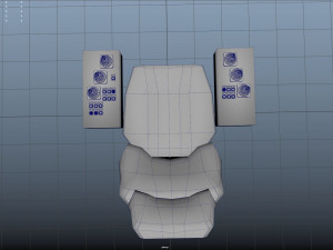 crane operator seat vr ar low-poly low-poly 3D Модель