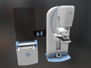 general electric healthcare mammography system vr - ar - low-poly 3D-Modell