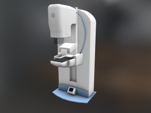 general electric healthcare mammography system vr - ar - low-poly Modelo 3D