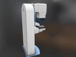general electric healthcare mammography system vr - ar - low-poly Modelo 3D