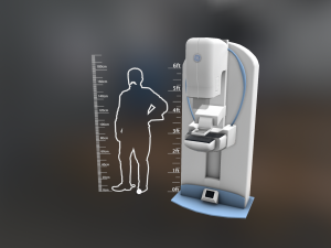 general electric healthcare mammography system vr - ar - low-poly Modelo 3D