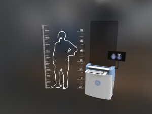 general electric healthcare mammography system vr - ar - low-poly Modelo 3D