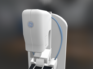 general electric healthcare mammography system vr - ar - low-poly Modelo 3D