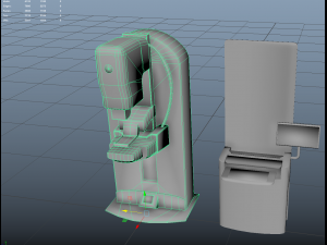 general electric healthcare mammography system vr - ar - low-poly Modelo 3D