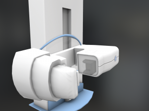 general electric healthcare mammography system vr - ar - low-poly Modelo 3D
