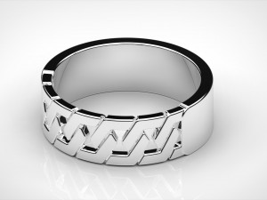 men blog ring Modello di stampa 3D
