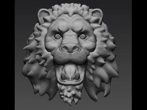lions head 3D Model