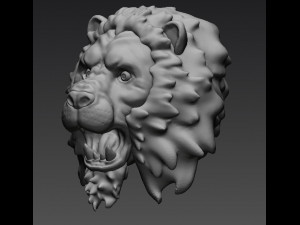 lions head 3D Model