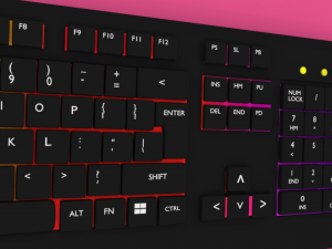 keyboard colorful Model 3D