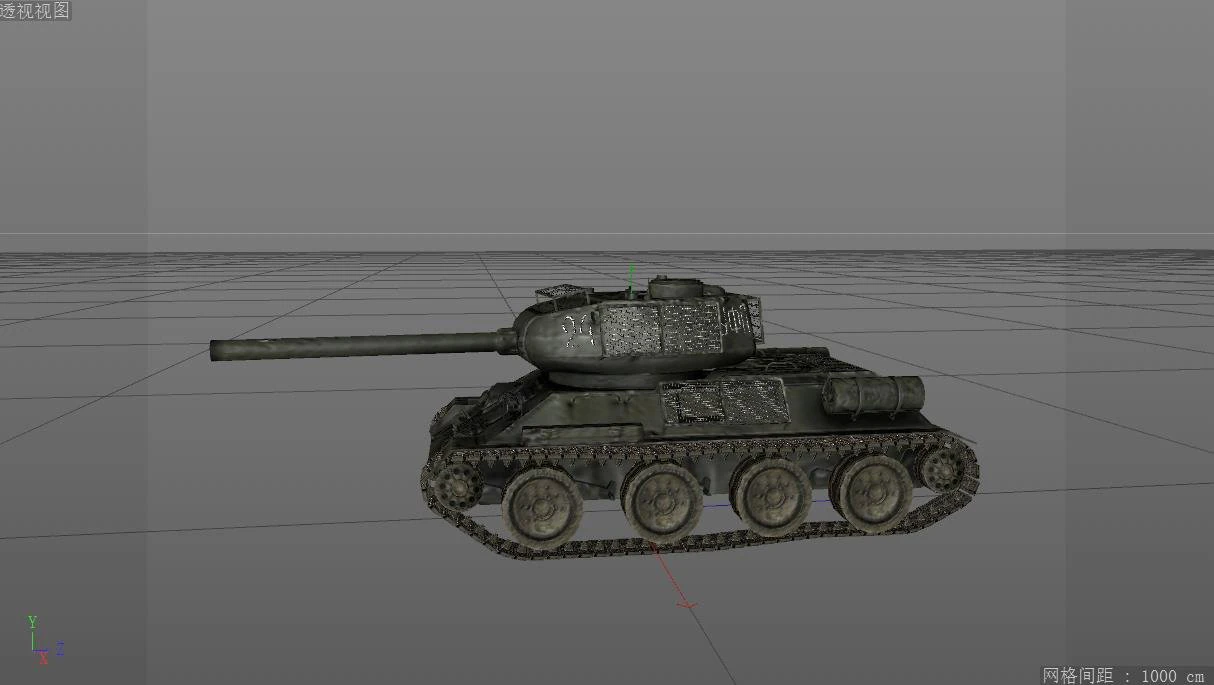 tank 3D Model .c4d .max .obj .3ds .fbx .stl .blend 