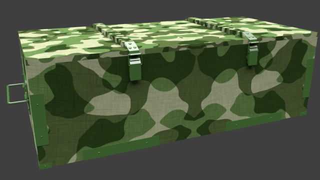 army box 3D Модель .c4d .max .obj .3ds .fbx .stl .blend 