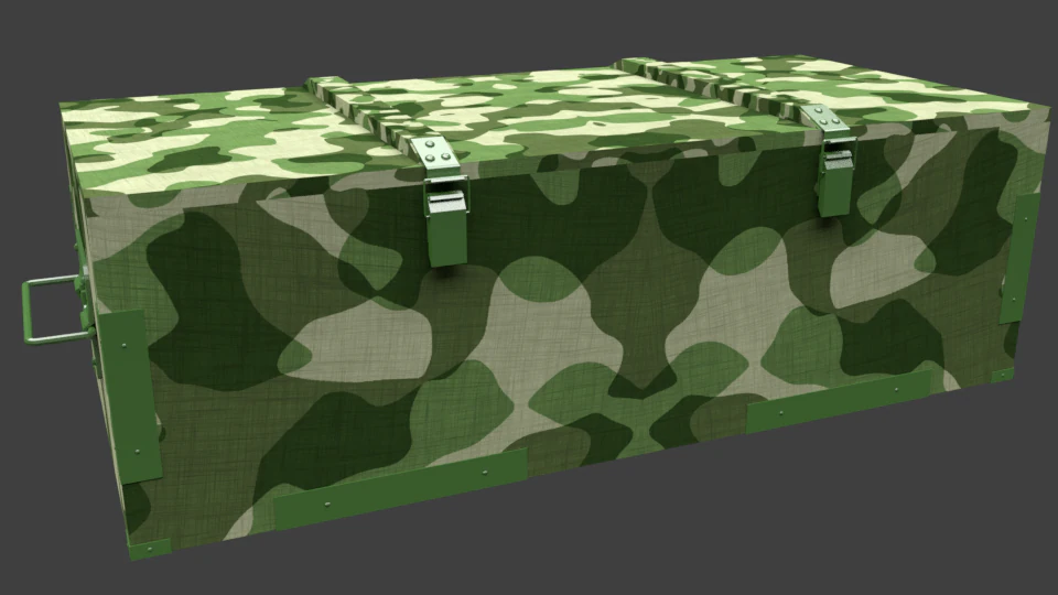 army box 3D Model .c4d .max .obj .3ds .fbx .stl .blend 