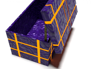 low poly ski-fi box Model 3D