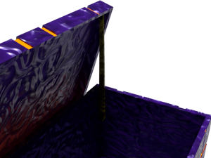 low poly ski-fi box Model 3D