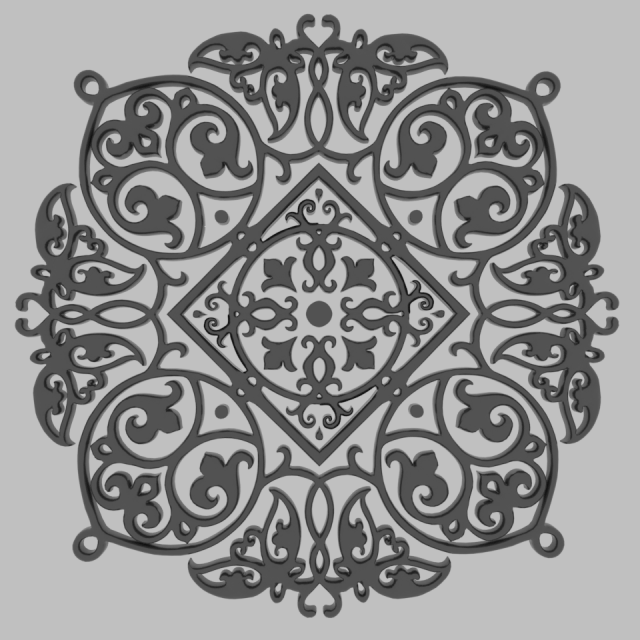 ornament 3D Model .c4d .max .obj .3ds .fbx .stl .blend