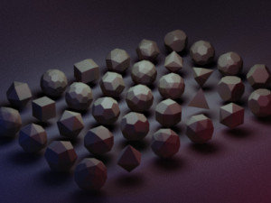 convex polyhedra solids Modèle 3D