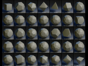 convex polyhedra solids Modèle 3D