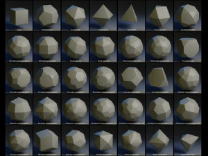 convex polyhedra solids 3D Model