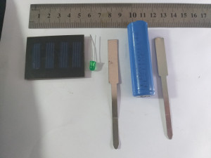solar rechargeable single led flashing light 3Dモデル