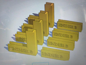 ender 3 3d print bed clips 3D Model