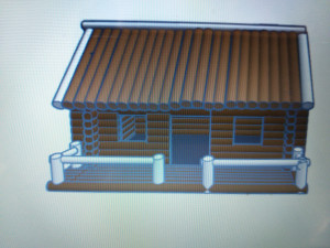 hunting log cabin 3D Model