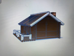 hunting log cabin 3D Model