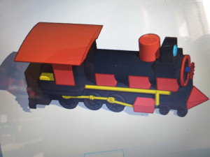 vintage steam locomotive Modelo 3D