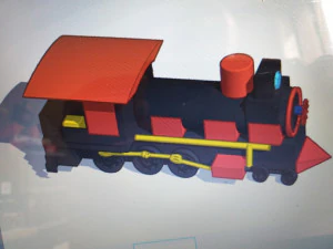 locomotiva a vapor antiga Modelo 3D