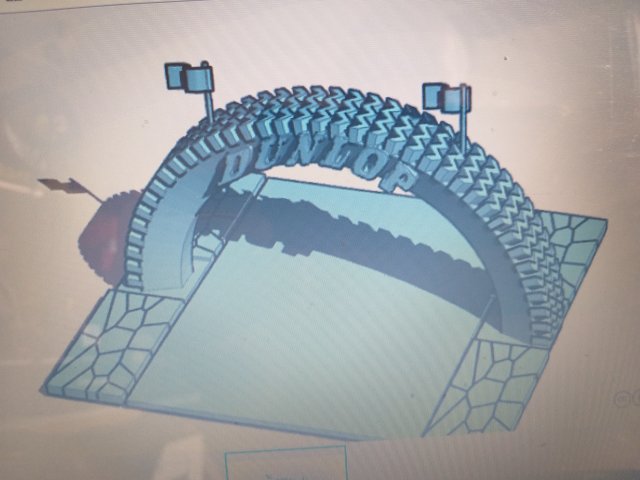 dunlop advertising arch gantry 3D Model .c4d .max .obj .3ds .fbx .stl .blend 