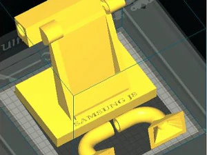 Supporto audio per smartphone Samsung J8 Modello 3D