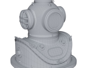 diving helmet Model 3D