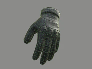 gloves low-poly 3D Model