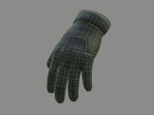 gloves low-poly 3D Model