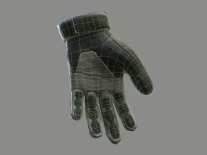 gloves low-poly 3D Model