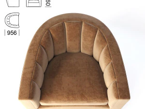 cameron collection lombard chair 3D Model