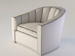 cameron collection lombard chair 3D मॉडल