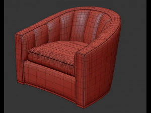 cameron collection lombard chair 3D Model