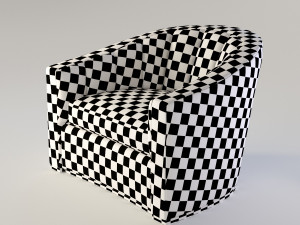 cameron collection lombard chair 3D मॉडल