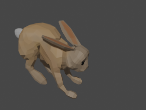 bunny with animations 3D-Modell