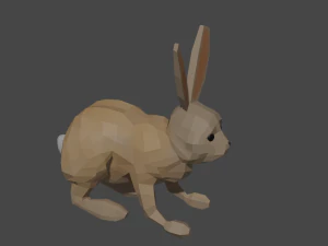 bunny with animations 3D Model