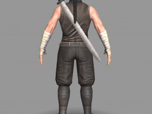 ninja warrior Model 3D